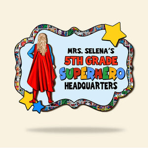 Teacher Personalized Wood Sign 03HUHN300623TM - Wood Sign - GoDuckee