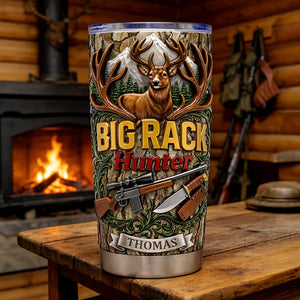Big Rack Hunter Tumbler - Personalized Gifts For Hunters 01tydt120326 - Tumbler Cup - GoDuckee