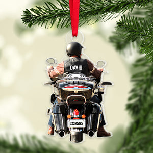 Personalized Motorcycle Acrylic Ornament, PW17-03NATN130923, Christmas Gift For Biker - Ornament - GoDuckee