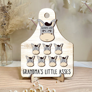 Personalized Gifts For Grandma Wood Sign Grandma's Little Asses 031qhtn150324 - Wood Signs - GoDuckee