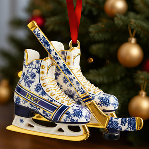 Classic Ice Hockey Ornament Personalized Christmas Gifts 01PGDT291025 - Ornament - GoDuckee