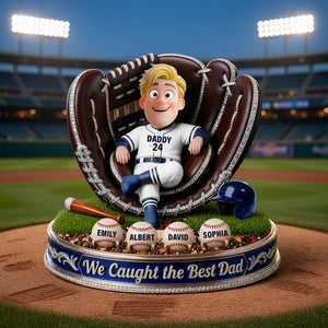 Home Run Dad Acrylic Plaque - Personalized Gifts For Dad 03TYQN190526 - Shaped Plaques - GoDuckee