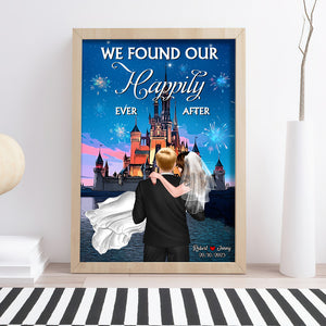 We Found Our Happily Ever After Personalized Wedding Couple Canvas Print 02NATN220723TM - Poster & Canvas - GoDuckee