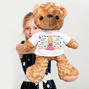 Personalized Gifts For Princess Kids Bear With Shirt 05naqn130225 - Bear - GoDuckee