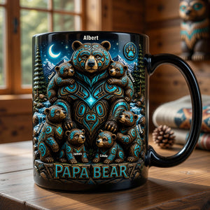 Native Bear Magic Mug - Personalized Gifts For Dads 04naqn210526 - Coffee Mug - GoDuckee