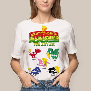 Personalized Gifts For Mothers Shirt Cute Dino Kids 03KALU210225 - Shirts - GoDuckee