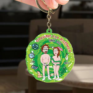 Personalized Gifts For Couple Keychain Old Together Couple Portal 04xqpu180724hg - Keychains - GoDuckee