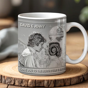 Galaxy Couple Mug - Personalized Gifts For Couple 01tgtn200625 - Coffee Mug - GoDuckee