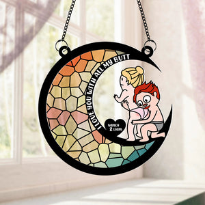 Personalized Gifts For Couple Suncatcher Window Hanging Ornament 05ohpu290524hh - Ornaments - GoDuckee