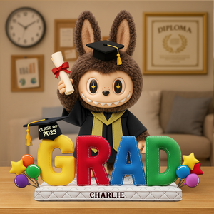 Graduation Doll Acrylic Plaque - Personalized Gifts For Graduate 02napu190625 - Shaped Plaques - GoDuckee