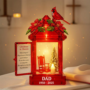 Personalized Cardinal Memorial Custom Shape Acrylic Light Box – Heaven Christmas Gift For Family 03tomg051125 - Light Box - GoDuckee