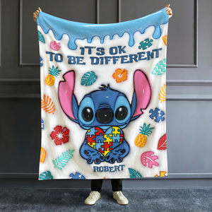 Personalized Gifts For Autism Blanket Inflated Effect 03ohpu200225 - Blanket - GoDuckee