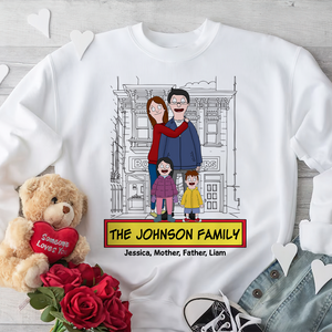 Personalized Gifts For Family Shirt Cartoon Family 05ACPU120225HG - Shirts - GoDuckee