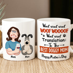 Personalized Gifts For Dog Mom Coffee Mug 01ohtn070325pa Best Doggy Mom - Coffee Mug - GoDuckee