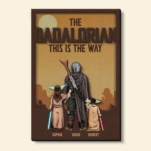 Dad Way Personalized Wooden Art - 2 Layers Wood Sign -04QHQN020523HH - Wood Sign - GoDuckee