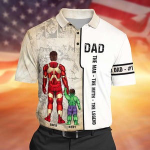 Dad Personalized AOP Polo Shirt TZ-CSPL-02QHQN240423TM - AOP Products - GoDuckee