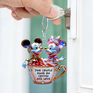 Mouse Couple Keychain - Personalized Gifts For Couple 02tgpu030525 - Keychains - GoDuckee