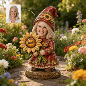 Gnome Grandma Acrylic Plaque - Custom Photo Gifts For Grandmas 01naqn230426 - Shaped Plaques - GoDuckee
