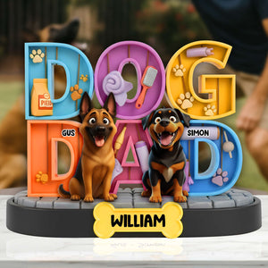 Adorable Dog Acrylic Plaque - Personalized Gifts For Dog Lovers 06TGLU260625 - Shaped Plaques - GoDuckee