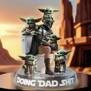 Funny Doing Dad Sh*t Acrylic Plaque - Personalized Gifts For Father 04OHLU130525 - Shaped Plaques - GoDuckee