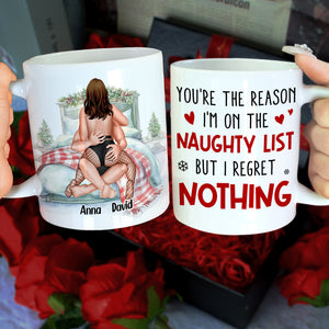 I'm On The Naughty List Personalized Coffee Mug, Couple Gift - Coffee Mug - GoDuckee