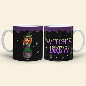 Witch's Brew, Gift For Witches, Personalized Mug, Edge To Edge Witch Squad Mug, Halloween Gift - Coffee Mug - GoDuckee