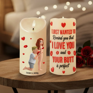 Spicy Kiss Couple LED Candle - Personalized Gift For Couples 02NATN121225 - Led Candle - GoDuckee