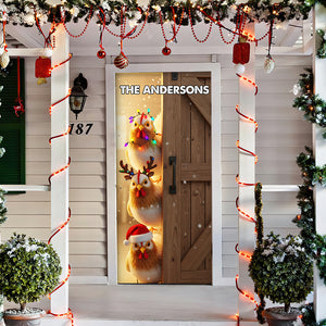Farm Animals Door Cover - Personalized Gifts For Family 01pgta220825 - Door Covers - GoDuckee