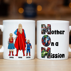 Personalized Gifts For Mom Coffee Mug 05totn070325pa Mother On A Mission - Coffee Mug - GoDuckee