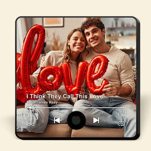 Custom Music & Photo Fridge Magnet Gifts For Couples Valentine 04PGQN071224 - Fridge Magnet - GoDuckee