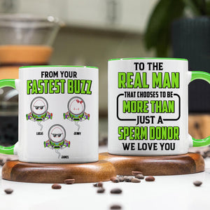 Funny Sperm Dad Accent Mug - Personalized Gifts For Dad 02PJTN190525 - Coffee Mug - GoDuckee