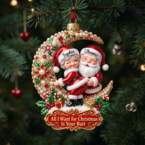 Naughty Couple Acrylic Ornament - Personalized Gifts For Couple 01pglu201026 - Ornament - GoDuckee