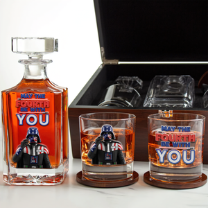 Independence Day Decanter Set - Personalized Gift For Americans 04OHLU100625 - Whiskey Bottle - GoDuckee