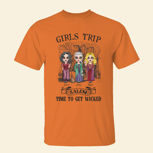 Girls Trip, Gift For Witch Lover, Personalized Shirt, Witch Salem Shirt, Halloween Gift - Shirts - GoDuckee