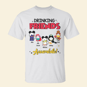 Drinking Friends Assemble 02tohn301023 Personalized Shirt - Shirts - GoDuckee