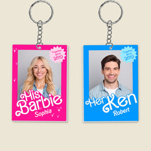 Romantic Couple, Custom Couple Keychains, Personalized Couple Keychains, Couple Gifts, Gifts For Him, Gifts For Her, 04napo080823 - Keychains - GoDuckee