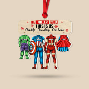 Family Our Life, Our Story, Our Home 01nahn311023 Personalized Ornament - Ornament - GoDuckee