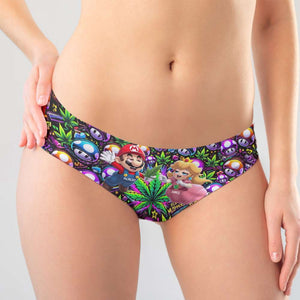 Personalized Gifts For Her Women's Briefs, Weed And Super Mushroom 05TGLU040125 - Boxer Briefs - GoDuckee