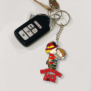 Personalized Gifts For Couple Keychain Firefighter Couple 051OHMH180125HG - Keychains - GoDuckee