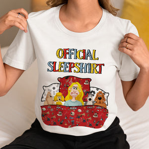 Personalized Gifts For Mom Dog Lover Shirt Official Sleepshirt 02XQMH210125PA - Shirts - GoDuckee