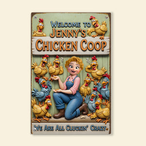 Chicken Coop Metal Sign - Personalized Gifts For Farm Girls 01naqn051225 - Metal Signs - GoDuckee