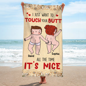 Personalized Gifts For Couple Beach Towel 02OHDT040624 - Beach Towel - GoDuckee