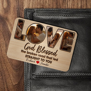 Custom Photo Gifts For Couple Aluminum Wallet Card 01xqqn020125 - Wallet Card - GoDuckee