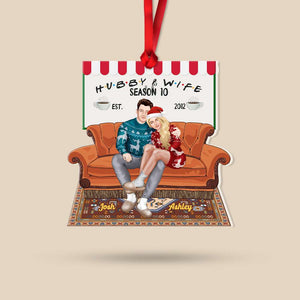 Hubby and wifey Season 10, Personalized Xmas Ornament, Gift For Movie Couples 01hthn011123pa - Ornament - GoDuckee
