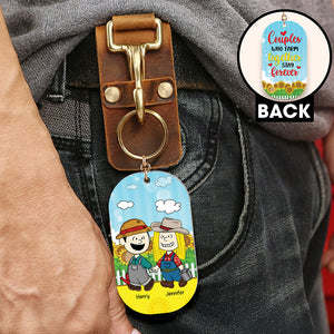 Personalized Gifts For Couple Farmer Keychain Couples Who Farm Together Stay Forever 04TOQN080225HG - Keychains - GoDuckee