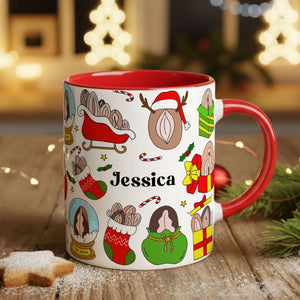 Merry Mischief Accent Mug - Personalized Gifts For Her 03LALU271025 - Coffee Mug - GoDuckee