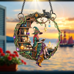 Magical Witch Suncatcher Ornament – Personalized Gifts for Book Lovers 03naqn140725 - Ornament - GoDuckee