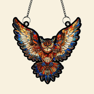 Personalized Owl Suncatcher Ornament 03acxx200824/13acqn240824 Decor Gifts - Ornament - GoDuckee