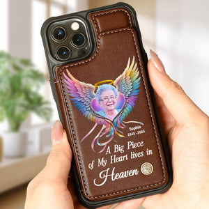 Personalized Gifts For Heaven Leather Flip Wallet Phone Case 03ACDT210325 - Phone Case - GoDuckee