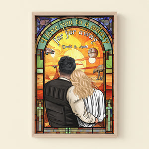 I Love You To A Galaxy Personalized Light Picture Frame- Couple Gift- 03qhpu211223hh - Poster & Canvas - GoDuckee